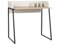 Miniatyrbillede 1 af 10: Hjemmekontor Skrivebord Lys Træ og Hvid MDF-Plade 90 x 60 cm Skrivebordshylster med Hul Bordpladebeholdere