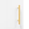 Miniatyrbilde 8 av 11: vidaXL Skrivebord høyglans hvit 140x50x75 cm konstruert tre