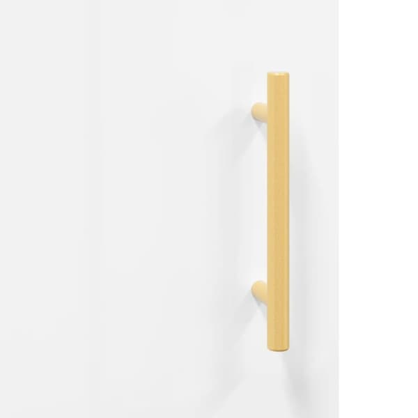 vidaXL Skrivebord høyglans hvit 140x50x75 cm konstruert tre