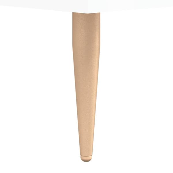 vidaXL Skrivebord høyglans hvit 140x50x75 cm konstruert tre