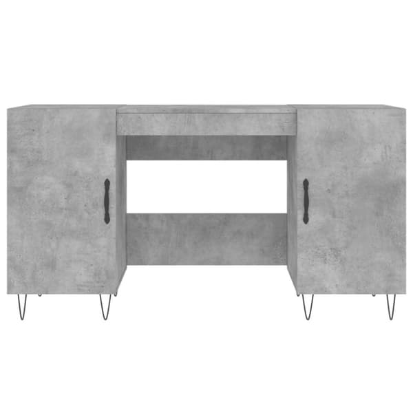 vidaXL Työpöytä betoninharmaa 140x50x75 cm tekninen puu