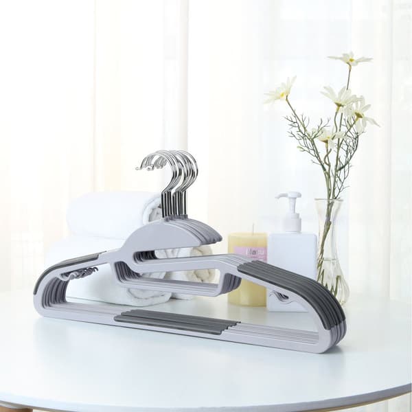 Set van 50 antislip-hangers grijs