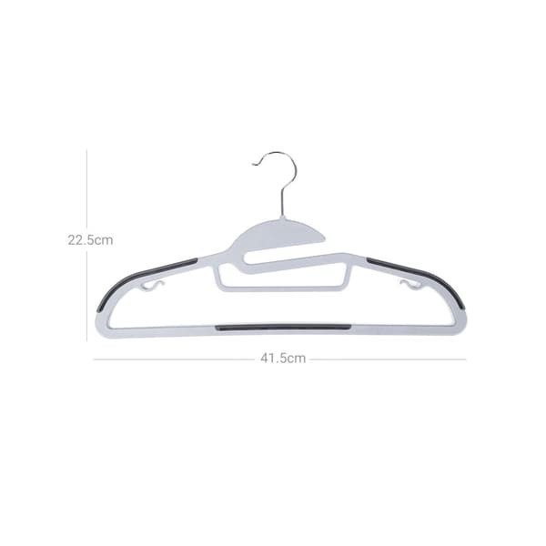 Set van 50 antislip-hangers grijs