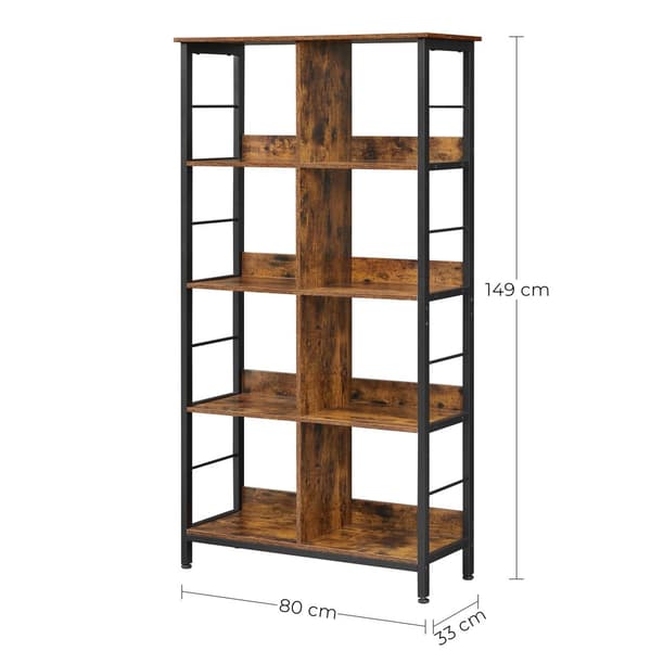 Stue Cabinet - Storage Cabinet - Standing Rack - Brown -zwart