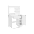 Miniatyrbillede 7 af 7: Dressing Table - Make -Up Table - 1 stor skuffe - med spejl og belysning - 2 hylder - Hvid