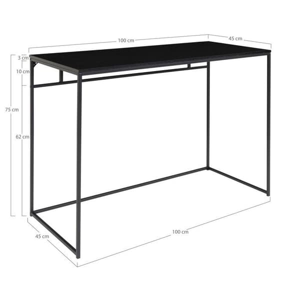 House Nordic Skrivbord Avery Svart 442757