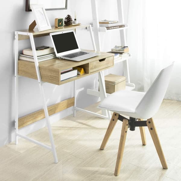 Rootz Home Office Bordsbord - Datorbord - Arbetsstation med förvaringshylla