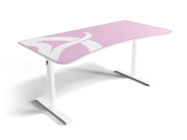Arozzi Arena Gaming Desk - White Pink
