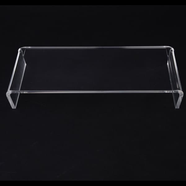 Rootz TV-bänk Top Screen Stand - Transparant - Glas - 53 cm x 7,48 cm x 3,54 cm