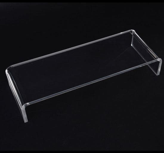 Rootz TV-bänk Top Screen Stand - Transparant - Glas - 53 cm x 7,48 cm x 3,54 cm