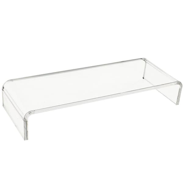 Rootz TV-bänk Top Screen Stand - Transparant - Glas - 53 cm x 7,48 cm x 3,54 cm
