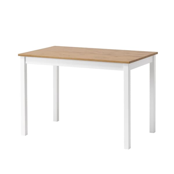 Työpöytä "Vesa" massiivimäntypuusta (White/Brown), 110 x 60 cm Korkeus 75 cm ​