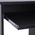Miniatyrbild 7 av 11: Rootz Desk - Computer Table - Extendable Tabletop - Office Table - PC Table - Black/White - Processed Wood
