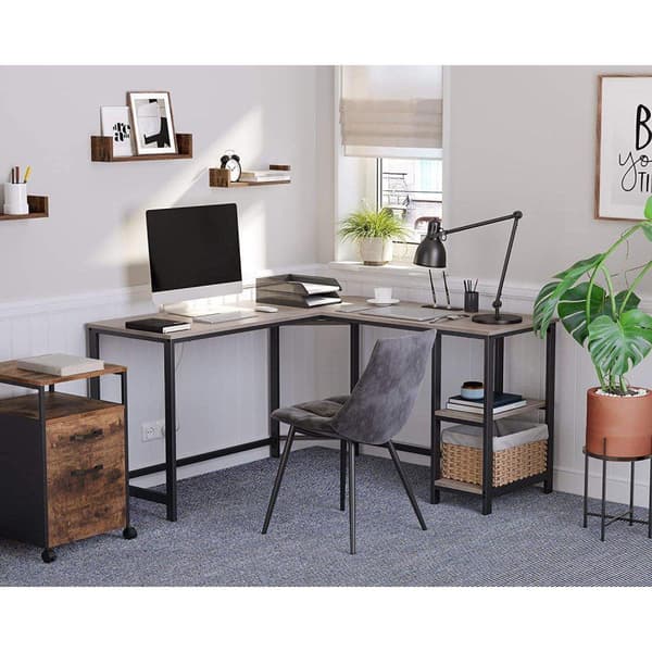 Rootz Desk - Työpöytä - Toimistopöytä - Pöydät - Harmaa/Musta - 138 x 138 x 75 cm