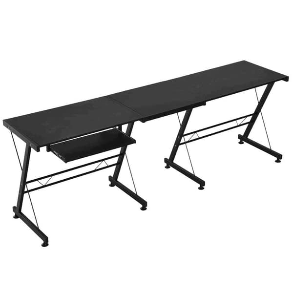 Rootz Desk - Office Desk - Gaming Desk - L Shape Desk - Black - 210 x 50 x 73.5 cm