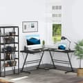 Miniatyrbild 2 av 10: Rootz Desk - Office Desk - Gaming Desk - L Shape Desk - Black - 210 x 50 x 73.5 cm