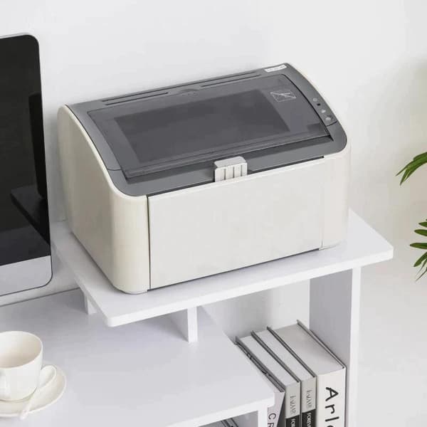Rootz computerbord - Kontorbord - Spillebord - PC-bord med tastaturbakke - Hjem - Kontor - Hvid - 100 x 40 x 86,6 cm