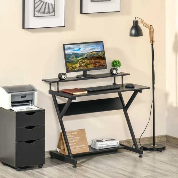Rootz Skrivebord - Computerbord - Hjem - Kontor - Studie - 100 cm x 60 cm x 85,5 cm