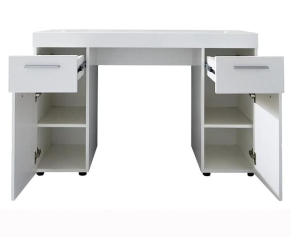 Rootz Desk - Työpöytä - Tietokonepöytä - Valkoinen - 120 x 76 x 41 cm