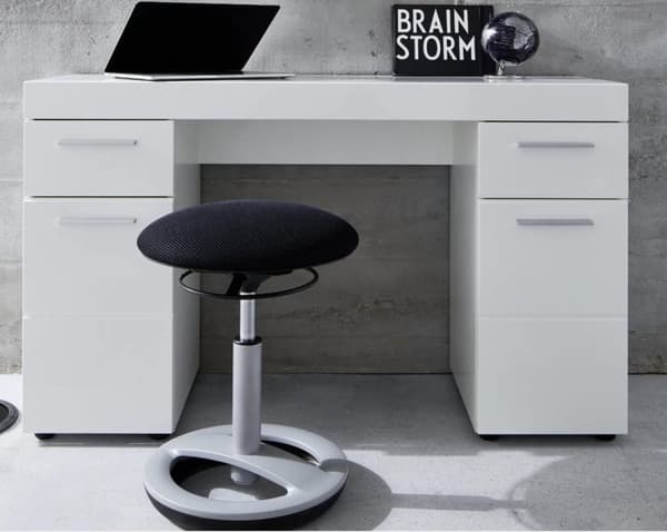 Rootz Desk - Työpöytä - Tietokonepöytä - Valkoinen - 120 x 76 x 41 cm