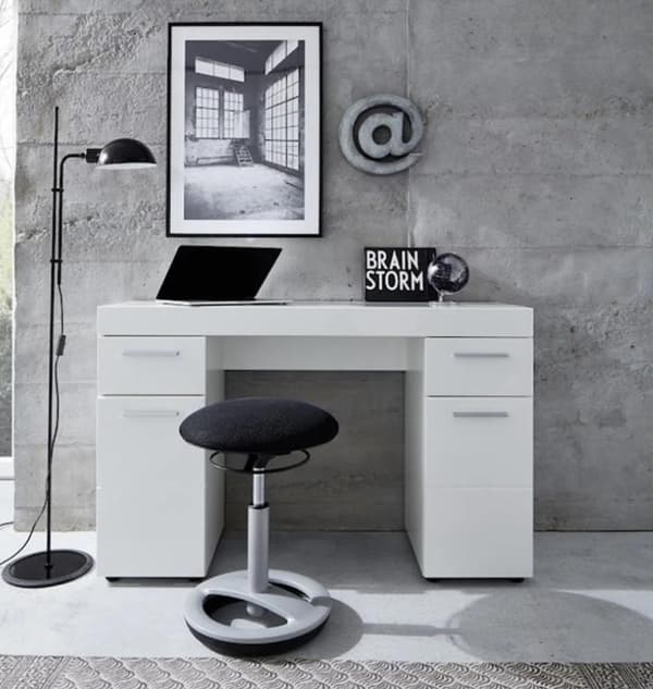 Rootz Desk - Työpöytä - Tietokonepöytä - Valkoinen - 120 x 76 x 41 cm