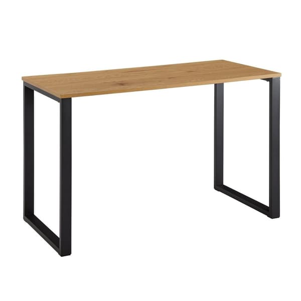 Rootz skrivebord eg indretning - sort 120x60x76 cm design computerbord - Kontorbord til hjemmekontor Small Hell - Arbejdsværelse laptop bord med metal