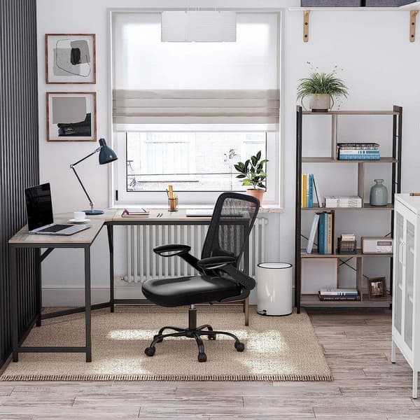 Rootz-tietokonepöytä - L-muotoinen tietokonepöytä - Toimistopöytä - Pelipöytä - Kulmatietokonepöytä - Ergonominen tietokonepöytä - Kotitoimiston pöytä