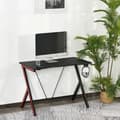Miniatyrbillede 6 af 7: Rootz Gaming Table - Desk with Headphone Hook - Drink Holder - Computer Desk - Steel + MDF - Black - 105 x 55 x 75 cm