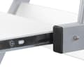 Pikkukuva 5 / 7: Rootz Mobile Desk - Rullautuva tietokonepöytä - Ulosvedettävä näppäimistö - Z-muotoinen - Kulmapöytä - Toimistopöytä - Kirjoituspöytä - Työpöytä - Pel