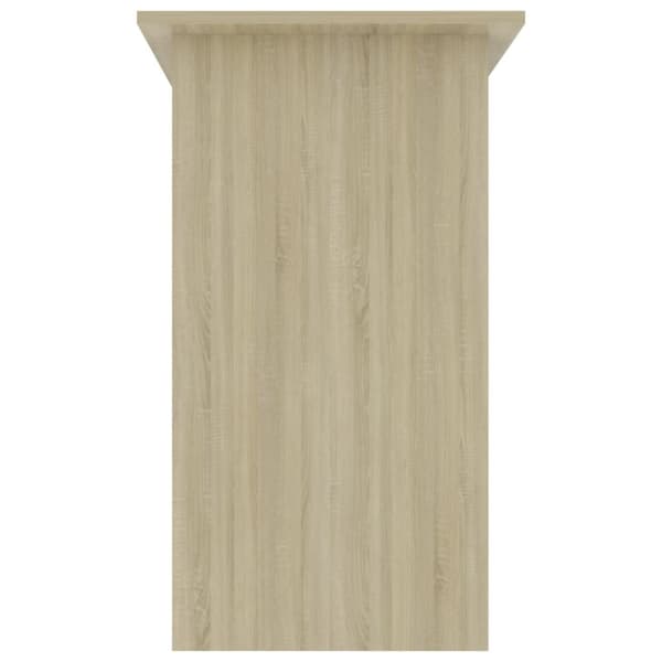 skrivebord 80x45x74 cm konstrueret træ sonoma-eg