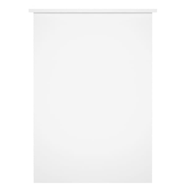 Skrivbord vit högglans 100x55x75 cm konstruerat trä
