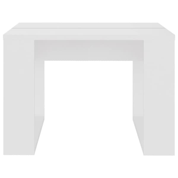 sidebord 50x50x35 cm konstrueret træ hvid