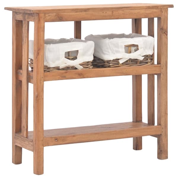 konsolbord massivt genanvendt træ 69 x 28 x 70 cm