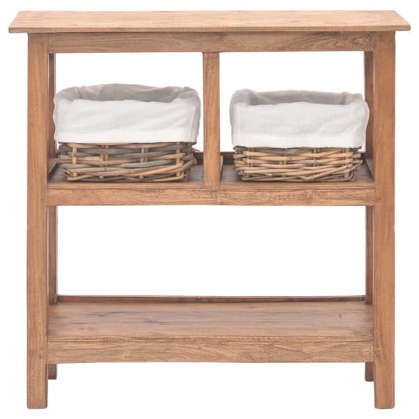 konsolbord massivt genanvendt træ 69 x 28 x 70 cm
