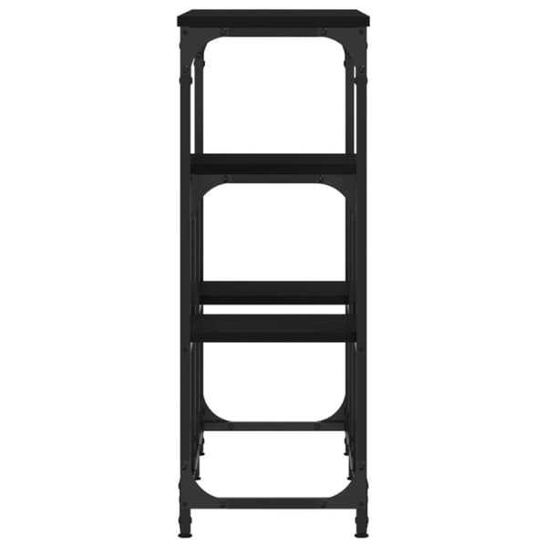 Konsolbord svart 89,5x28x76 cm konstruerat trä