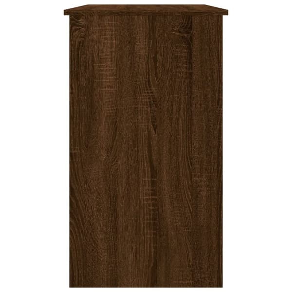 Skrivbord brun ek 90x45x76 cm konstruerat trä