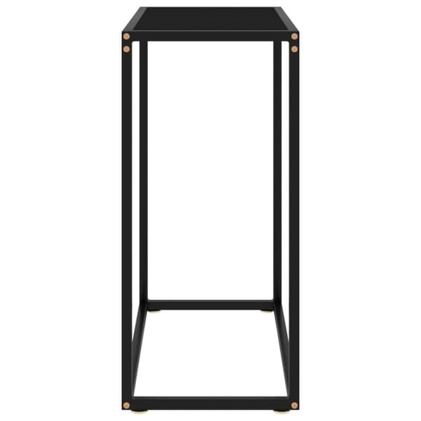 konsolbord 60x35x75 cm hærdet glas sort