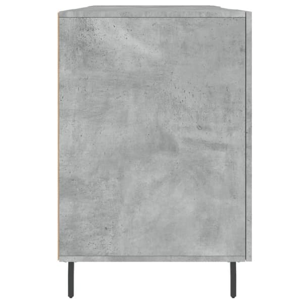skrivebord 140x50x75 cm konstrueret træ betongrå