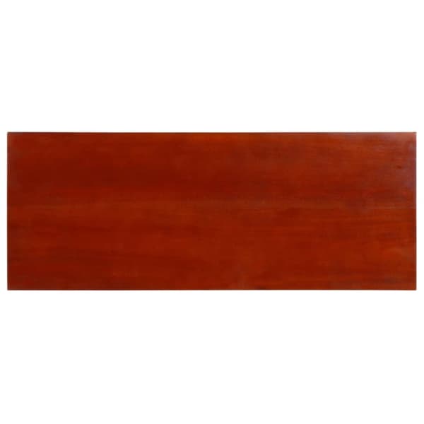 konsolbord 90x30x75 cm massivt mahognitræ klassisk brun