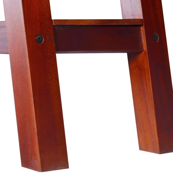 konsolbord 90x30x75 cm massivt mahognitræ klassisk brun