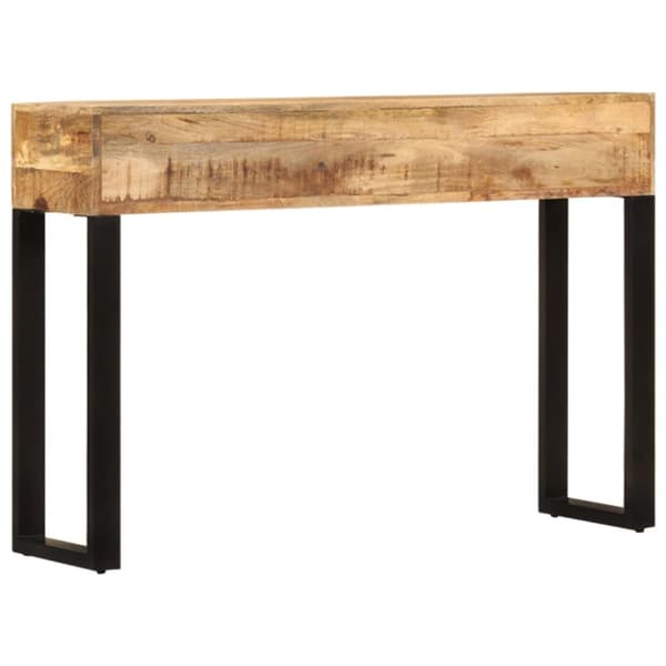 konsolbord massivt mangotræ 110 x 30 x 76 cm
