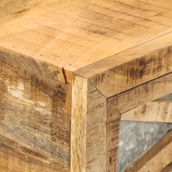 konsolbord massivt mangotræ 110 x 30 x 76 cm