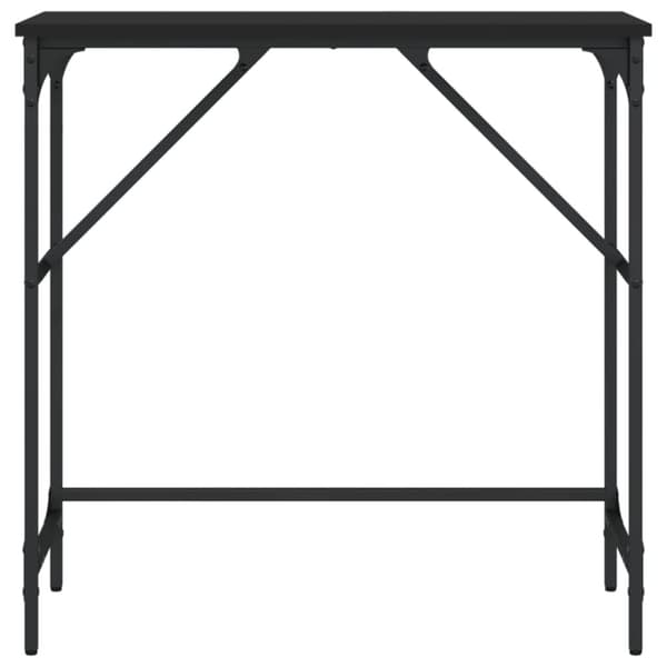 konsolbord 75x32x75 cm konstrueret træ sort