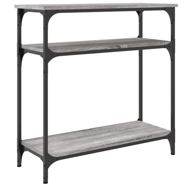 Konsolipöytä harmaa Sonoma 75x29x75 cm tekninen puu