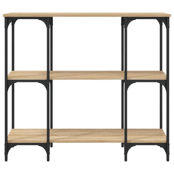 konsolbord 102x35x90 cm konstrueret træ sonoma-eg