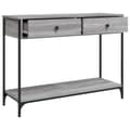 Pikkukuva 5 / 10: Konsolipöytä harmaa Sonoma 100x34,5x75 cm tekninen puu