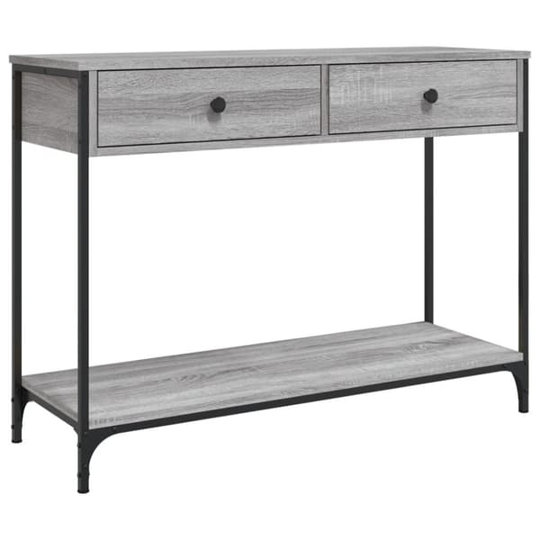 Konsolipöytä harmaa Sonoma 100x34,5x75 cm tekninen puu