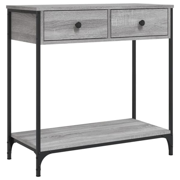 Konsolipöytä harmaa Sonoma 75x34,5x75 cm tekninen puu