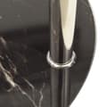 Miniatyrbillede 4 af 6: sidebord med hylde 38 cm hærdet glas transparent og sort
