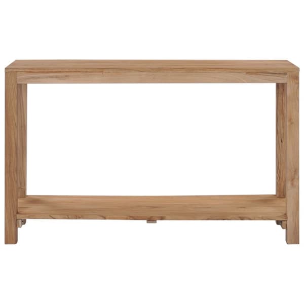 konsolbord 120x35x75 cm massivt teaktræ